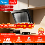 美的（Midea）抽吸排油烟机 家用大吸力侧吸式油烟机上门安装以旧换新出租房屋脱排烟机CXW-200-J30