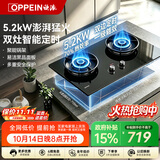 欧派智焰Q850GS 5.2kW猛火双边定时 台嵌两用一级能效天然气燃气灶双灶台煤气灶京东自营