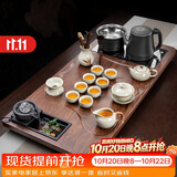原和功夫茶具套装家用整套自动烧水一体茶盘茶杯茶壶办公会客现代茶台