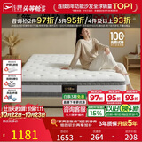 芝华仕床垫D026明星垫90%高纯度乳胶独袋弹簧席梦思家用1.8x2米软硬适中