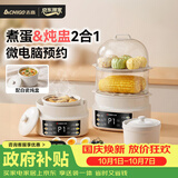 志高（CHIGO）煮蛋器 电炖盅隔水炖电炖锅 蒸蛋器小型1-2人自动断电2026款 智能预约家用多功能早餐机ZNZDQ003