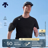 迪桑特（DESCENTE）DESCENTE迪桑特RUNNING系列跑步运动健身男士短袖针织衫 BK-黑色 XL (180/100A)