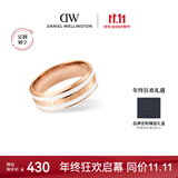 丹尼尔惠灵顿（DanielWellington）dw戒指女陶瓷白玫瑰金56号情侣戒指DW043生日礼物送女友
