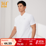 361°polo衫男2026年夏季新款休闲透气短袖情侣运动翻领t恤女父亲节 【男款】本白 XL