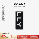 BALLY巴利 混纺男士字母LOGO印花围巾 6305005 黑色/白色 【礼物】
