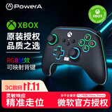 PowerA微软官方授权xbox游戏发光手柄 支持pc steam电脑xbox series怪物猎人明末地平线6影之刃零