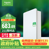 施耐德 配电箱 空开强电箱三排36回路家用暗装配线箱白色天朗系列TLA36B