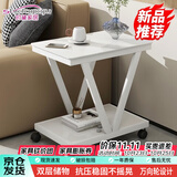 时黛家居茶几简约轻奢家用客厅创意钢化玻璃小户型角几客厅卧室边几