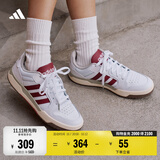 adidas ENTRAP美式校园风运动鞋少年感复古篮球风板鞋阿迪达斯 白色/红色   38