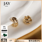 Jay 2026新款蚊香盘无耳洞耳夹女夹耳式耳饰女友双十一礼物