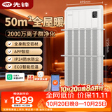 先锋（SINGFUN）智能中央电暖器/家用取暖器/欧式快热炉/电暖气浴室IPX4防水对流式暖气片ZY-HN2521RB-28R