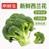 京鲜生新鲜西兰花 净重3斤 简装约3-4颗 新鲜蔬菜源头直发