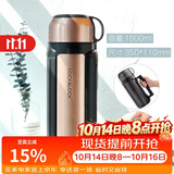 乐扣乐扣（LOCK&LOCK）保温壶304不锈钢保温保冷水壶户外露营旅行壶1.8L金色