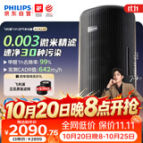 飞利浦（PHILIPS）【0.003微米精滤】空气净化器除甲醛二手烟味新房孕妇婴儿专用除螨尘病毒花粉过敏原AC4228黑