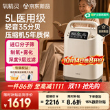 氧精灵5L升医用制氧机家用老人吸氧机孕妇氧气机带雾化