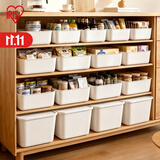 爱丽思（IRIS）桌面收纳盒收纳箱化妆品首饰内衣物整理玩具盒爱丽丝桌面储物盒子 【特大号】 白色 有盖
