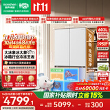 容声大冰象603L双净双系统十字门电冰箱2026新款超薄嵌入式大容量一级能效国家补贴BCD-603Q50CZLBD白