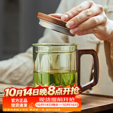 忆壶茶（YIHUTEA） 泡茶杯茶水分离玻璃杯办公室茶道喝茶杯子男士个人专用高档水杯 【底价冲量】加厚泡茶杯400ml