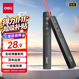 得力（deli）翻页笔教师用ppt投影笔激光翻页笔激光笔多媒体演示笔 无线演示翻页器课件笔 逗猫笔红光 黑色MA58