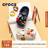 CROCS卡骆驰贝雅儿童洞洞鞋户外包头童鞋沙滩鞋凉鞋拖鞋/207013/207012 深蓝色-410 28 (165mm)
