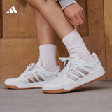 adidas ENTRAP美式校园风运动鞋少年感复古篮球风板鞋阿迪达斯   白/金色   42