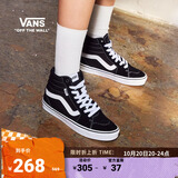 VANS范斯官方 Filmore Hi黑色复古个性女鞋板鞋运动鞋 黑色 37