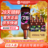 泰山原浆啤酒9度28天新鲜9度倒标全麦芽酿造啤酒 28天 450mL 6瓶 整箱装