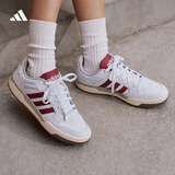 adidas ENTRAP美式校园风运动鞋少年感复古篮球风板鞋阿迪达斯 白色/红色   35.5