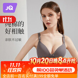 婧麒（JOYNCLEON）哺乳文胸孕妇内衣怀孕期哺乳薄款喂奶文胸产后前开扣无钢圈托聚拢 灰色3128【薄款透气聚拢】 85B