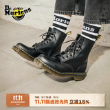 马丁博士（Dr.Martens）1460 W英伦女款早春经典款通勤光面皮黑色马丁靴 黑色 42 建议拍大一码
