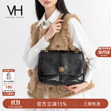 VANESSA HOGAN VH女包复古邮差包油蜡牛皮单肩包通勤斜挎大容量托特包生日礼物