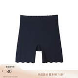 纤莉秀大码女装防走光不卷边安全裤丝滑轻薄无痕裸感打底裤秋新款1730 黑色 4XL