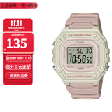 卡西欧（CASIO）卡西欧手表小方块防水数显电子表狂飙安欣同款男女学生运动手表 W-218HC-4A2