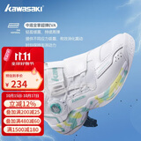 川崎（KAWASAKI）儿童羽毛球鞋穿越2.0耐磨男女童同款运动鞋B4412 白色 33