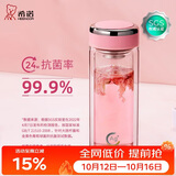 希诺抗菌玻璃杯双层透明水杯女士高颜值泡茶杯子节日礼物XN-1951