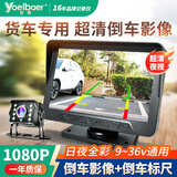誉霸货车监控倒车影像12V24V收割机卡客车载显示器高清夜视防水摄像头