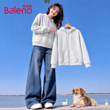 班尼路（Baleno）连帽卫衣开衫女2026早秋女装新款秋装宽松慵懒潮流运动风长袖外套