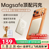 睿量（REMAX）【3C认证】磁吸充电宝自带线Magsafe无线快充22.5W超薄电源可上飞机适用苹果18华为小米手机手表