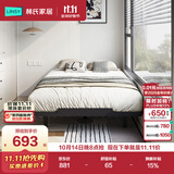 林氏家居现代简约无床头铁架床卧室铁艺双人床家具LS968A4