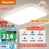 顾家led吸顶灯超薄护眼普瑞光源客厅卧室简约照明灯具-90CM【包安装】