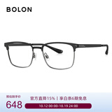 BOLON暴龙眼镜光学镜钛金属眉架男方形近视眼镜框BA7027 B11