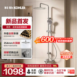 科勒（KOHLER） 淋浴一体式多功能花洒淋雨器简易明装浴室沐浴套装顶喷手持喷头 新品惊爆价|全铜本体|芙芮凌三出水常规款