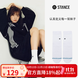 STANCE运动袜【秋冬保暖穿搭】经典ICON款556棉质中筒袜子防臭抗菌休闲 【夏季超值套装】白色M556B25ICP 3双装 40-44