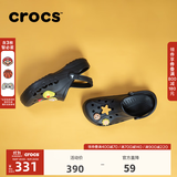 CROCS卡骆驰贝雅洞洞鞋轻便百搭男鞋一脚蹬洞洞鞋女拖鞋休闲鞋|10126 黑色-001(含智必星) 41 /42(260mm)