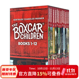 英文原版 The Boxcar Children Bookshelf 棚车少年 1-12册盒装版 儿童章节桥梁书 中小学生自信心励志小说 美国经典儿童读物 绿山墙