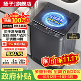 扬子【政府补贴15%】洗衣机全自动一级能效 家用大容量洗烘一体波轮 以旧换新出租房宿舍神器 13KG【店长推荐】蓝光风干+品质电机+玻璃盖 波轮