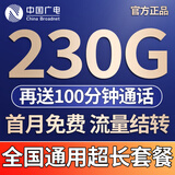 中国广电流量卡全国通用长期不限速5G手机卡电话卡移动基站无合约永久上网卡大王卡 免费办理+全国通用+流量结转+赠优惠+超强网速
