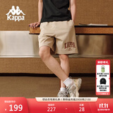 卡帕（Kappa）复古短裤男夏运动篮球裤休闲阔腿裤印花五分裤夏日神裤K0E32DY01D