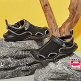 卡骆驰（CROCS）洞洞鞋男鞋士 2026夏季新款运动凉鞋凉拖激浪沙滩鞋网面透气拖鞋 激浪酷网- 排水快干-黑色 42-43 (270mm)