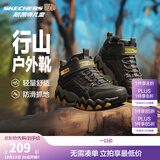 Skechers斯凯奇男童雪地靴户外棉靴儿童运动鞋冬大童棉鞋406415L 巧克力色/黑色/CHBK 33